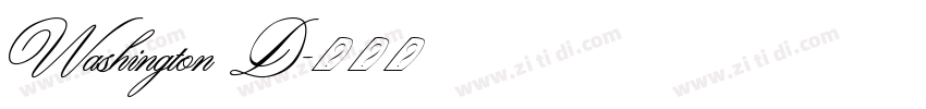 Washington D字体转换